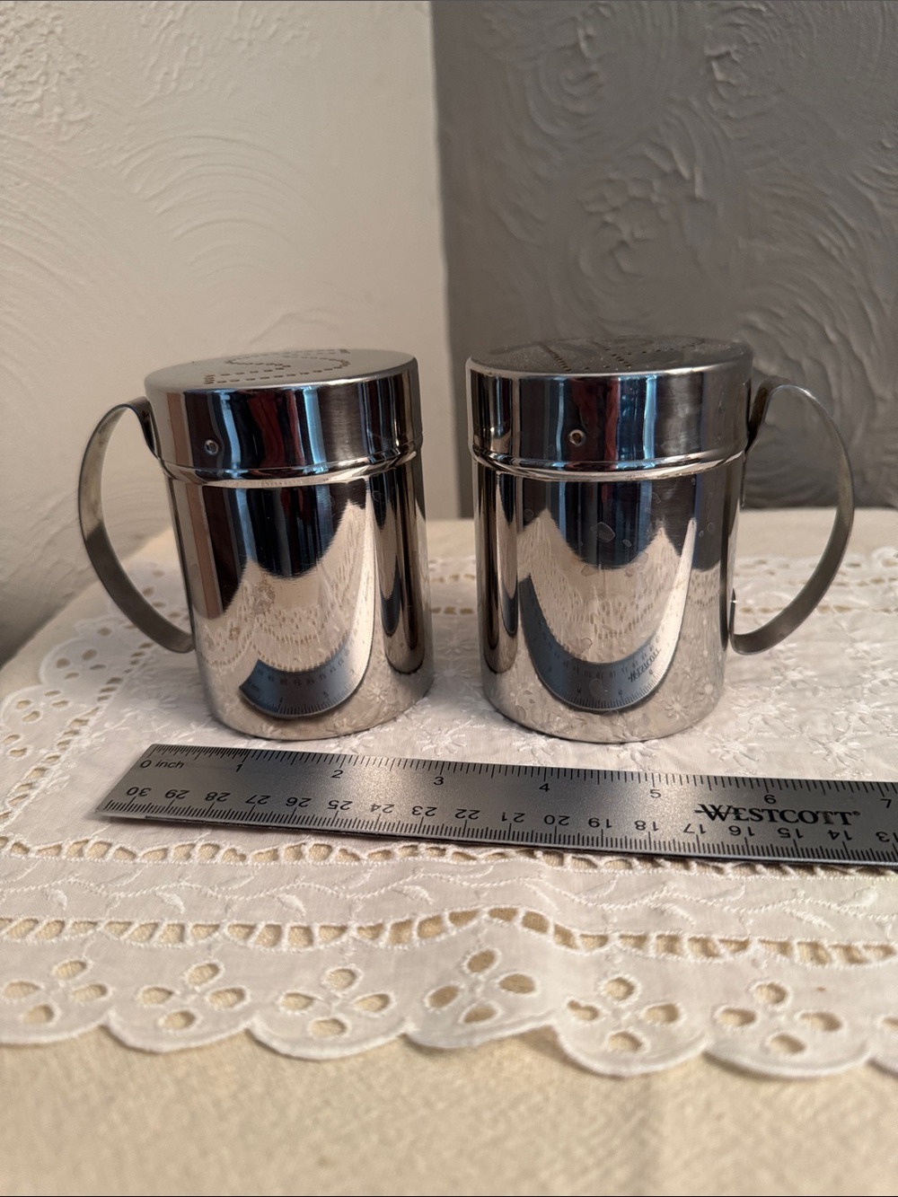 Stainless Steel  Sugar Shakers - Set of 2
